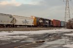 NS GP38-2 Locomotive making moves in the yard